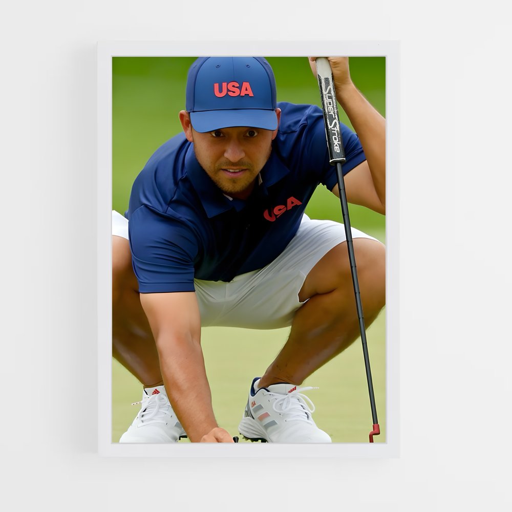 Poster Xander schauffele – affiche Golf (vue 3)